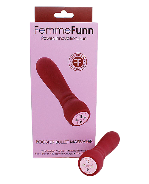 Bullet-vibrator-i-FemmeFunnBoosterBullet-Box / Maroon