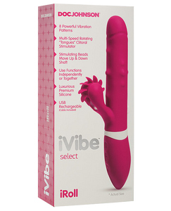 Rabbit-vibrator-i-IVibeSelectIRoll-Box / Pink