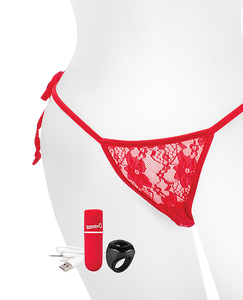 Vibrating-panties-i-ScreamingOMySecretChargedRemoteControlPanty-Showing / Red