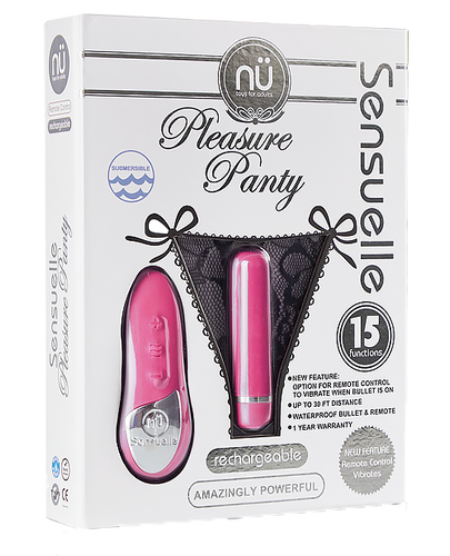 Vibrating-panties-i-SensuellePleasurePantyBulletwRemoteControl-15Function-Box / Pink