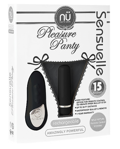 Vibrating-panties-i-SensuellePleasurePantyBulletwRemoteControl-15Functions-Box / Black