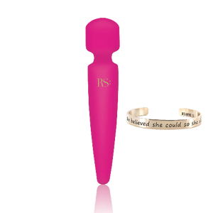 Wand-vibrator-i-RianneS-Bella-with Bracelet / Cerise