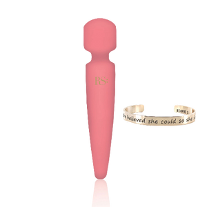 Wand-vibrator-i-RianneS-Bella-with bracelet / Coral