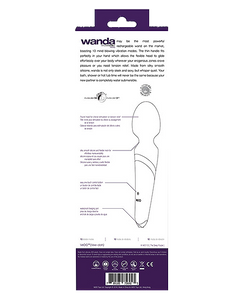 Wand-vibrator-i-VeDOWandaRechargeableWand-Back box / Deep Purple