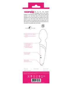 Wand-vibrator-i-VeDOWandaRechargeableWand-Back box / Foxy Pink